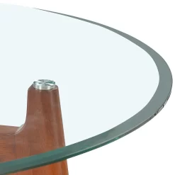 Baxter Glass & Oak Round Dining Table -Furniture Sale Store 13514421 1164963832144508
