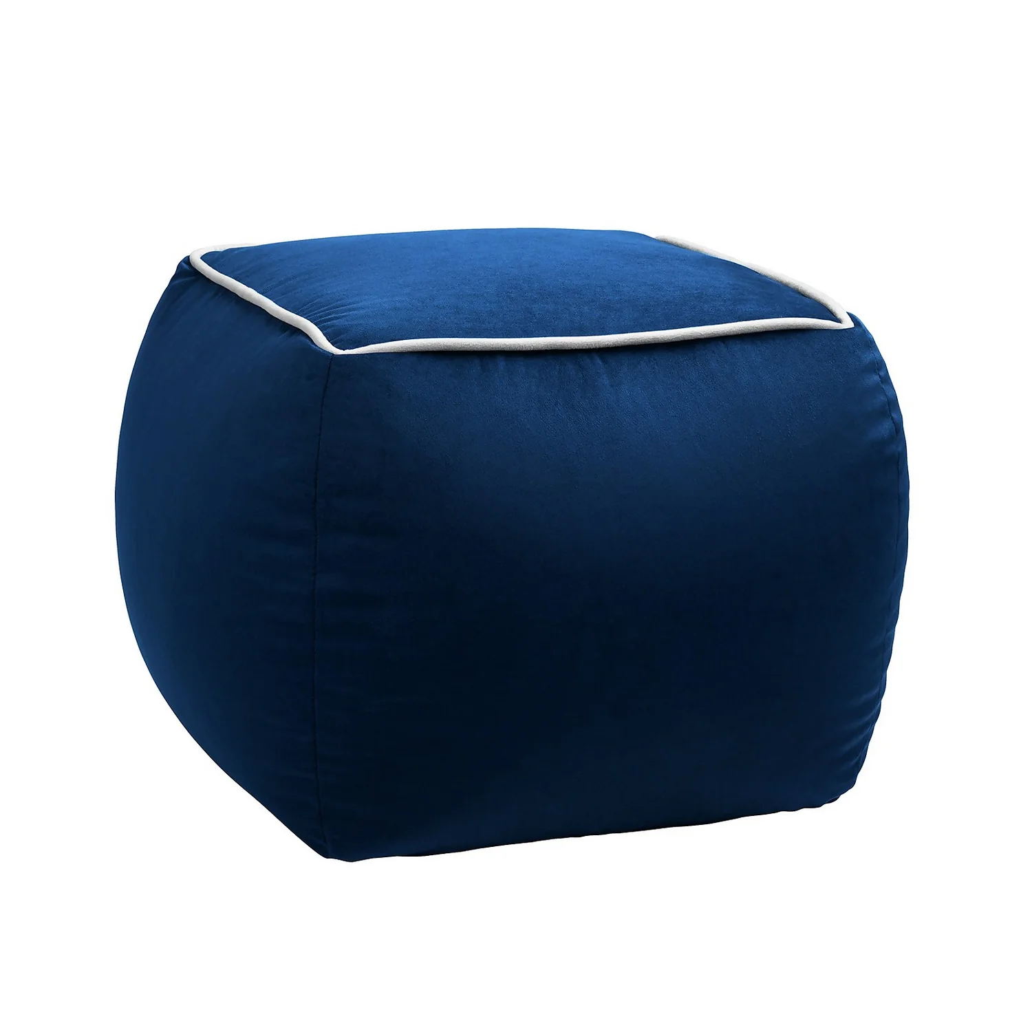 Pippa Square Pouffe - Blue 1 Pippa Square Pouffe - Blue