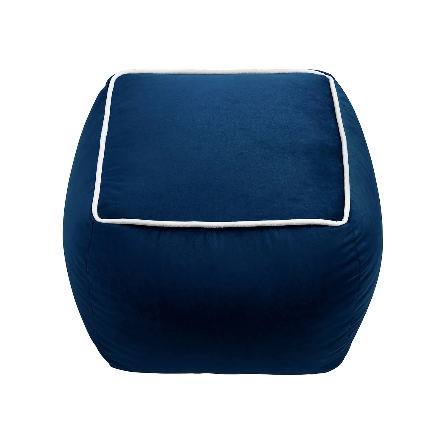 Pippa Square Pouffe - Blue 3 Pippa Square Pouffe - Blue - Image 3