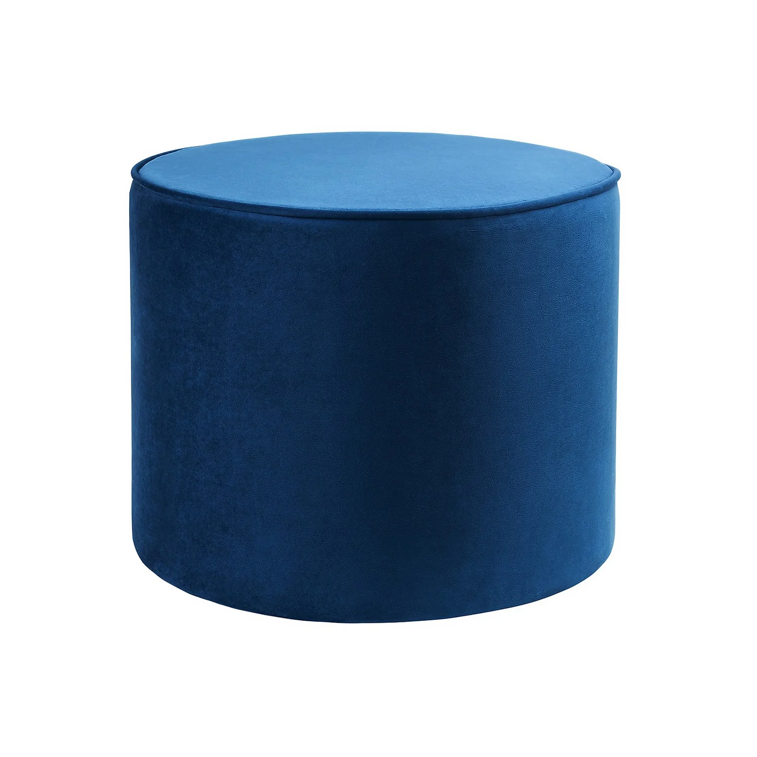 Pippa Round Pouffe - Blue 1 Pippa Round Pouffe - Blue