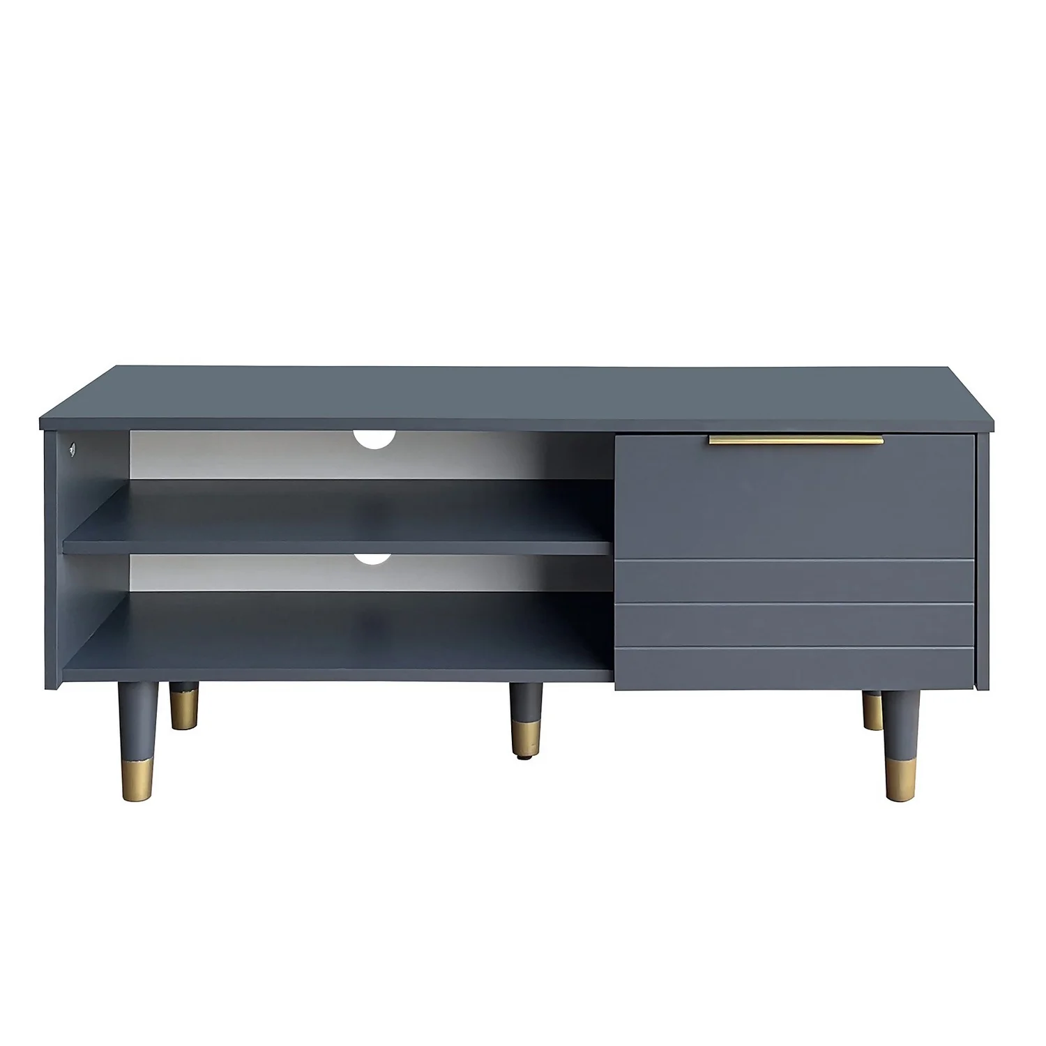 Lewis Compact TV Unit - Grey 4 Lewis Compact TV Unit - Grey - Image 4