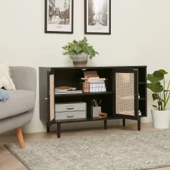 Kubu Rattan Sideboard - Black -Furniture Sale Store 13633735 2025023661185449