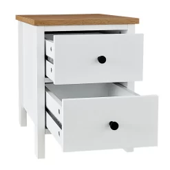 Ren 2 Drawer Bedside Table - White -Furniture Sale Store 13633736 3734975192738809