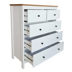 Ren 5 Drawer Chest - White -Furniture Sale Store 13633737 5794975192747362