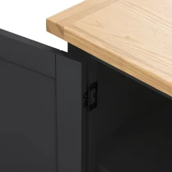Ashstead Small Sideboard - Oak & Charcoal -Furniture Sale Store 13642198 1454953455829072