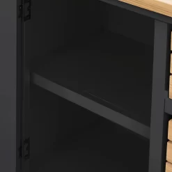 Ashstead Small Sideboard - Oak & Charcoal -Furniture Sale Store 13642198 3104953455862459