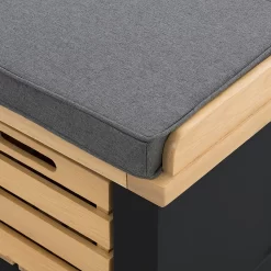 Ashstead Storage Bench - Oak & Charcoal -Furniture Sale Store 13642204 1164953455835891