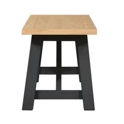 Ashstead Bench - Oak & Charcoal -Furniture Sale Store 13642207 1704953454679802