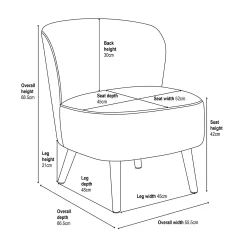 Amy Occasional Chair - Tangerine -Furniture Sale Store 13644149 2125009660498919