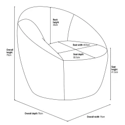 Bernie Boucle Chunky Tub Chair - Cream 13 Bernie Boucle Chunky Tub Chair - Cream -Furniture Sale Store 13644159 4745014368948267