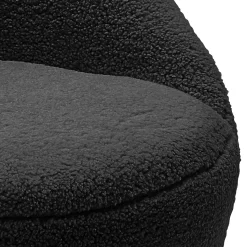 Bernie Boucle Chunky Tub Chair - Black -Furniture Sale Store 13644161 8674997057062107