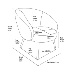 Bella Occasional Chair - Grey 15 Bella Occasional Chair - Grey -Furniture Sale Store 13644167 1335018743014399