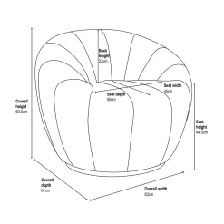 Brody Boucle Tub Armchair - Cream -Furniture Sale Store 13644169 6025018742963303