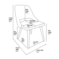 Oliver Upholstered Dining Chairs - Set Of 2 - Emerald -Furniture Sale Store 13644172 4465018743011885