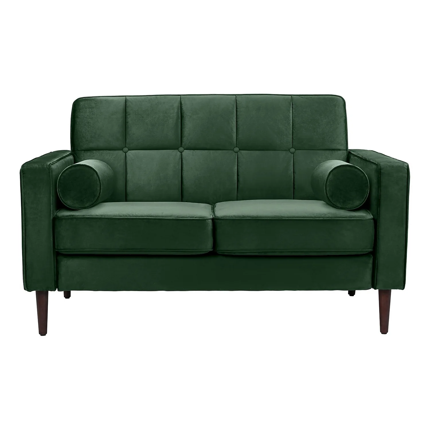 Draper Velvet 2 Seater Sofa In A Box - Green 4 Draper Velvet 2 Seater Sofa In A Box - Green - Image 4