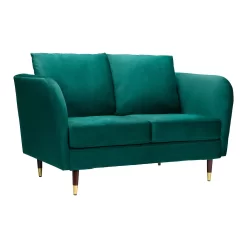 Cosmo Velvet 2 Seater Sofa In A Box - Emerald