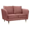 Cosmo Velvet 2 Seater Sofa In A Box - Rose Pink