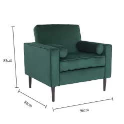 Merlin Velvet Armchair - Emerald -Furniture Sale Store 13667706 1214964355626970