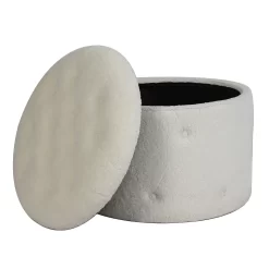 Betty Boucle Button Ottoman - Cream 8 Betty Boucle Button Ottoman - Cream -Furniture Sale Store 13667712 1514964295414270