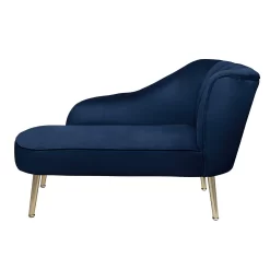 Gigi Velvet Chaise Longue - Midnight -Furniture Sale Store 13698290 1394975247801325