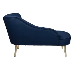 Gigi Velvet Chaise Longue - Midnight -Furniture Sale Store 13698290 1604975247829651