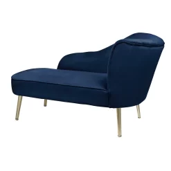 Gigi Velvet Chaise Longue - Midnight -Furniture Sale Store 13698290 2034975247853810