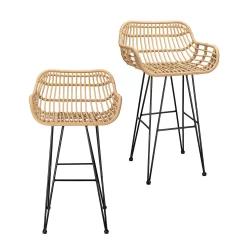 Ronnie Rattan Bar Stool - Set Of 2
