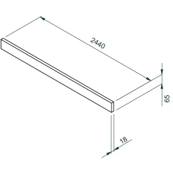 House Beautiful Plinth, Realm - Matt White -Furniture Sale Store 13864377 1355006327006487