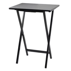 Wooden Folding Table - Black
