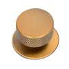 Knurled Brass Knob And Backplate