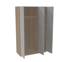 House Beautiful Honest Triple Wardrobe, Oak Effect Carcass - Gloss Grey Slab Doors (W) 1350mm X (H) 2196mm 5 House Beautiful Honest Triple Wardrobe, Oak Effect Carcass - Gloss Grey Slab Doors (W) 1350mm X (H) 2196mm -Furniture Sale Store 13999735 1855005572904131