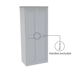 House Beautiful Realm Fitted Look Double Wardrobe, Oak Effect Carcass - White Shaker Doors (W) 1001mm X (H) 2256mm 6 House Beautiful Realm Fitted Look Double Wardrobe, Oak Effect Carcass - White Shaker Doors (W) 1001mm X (H) 2256mm -Furniture Sale Store 13999774 1845005586532609