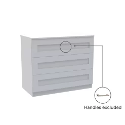 House Beautiful Realm Wide Chest Of Drawers - White Shaker (W) 900mm X (H) 756mm 9 House Beautiful Realm Wide Chest Of Drawers - White Shaker (W) 900mm X (H) 756mm -Furniture Sale Store 13999806 8415005576147458