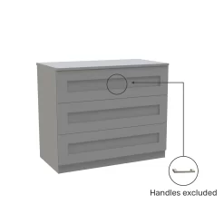 House Beautiful Realm Wide Chest Of Drawers - Grey Shaker (W) 900mm X (H) 756mm -Furniture Sale Store 13999807 1245005577723259