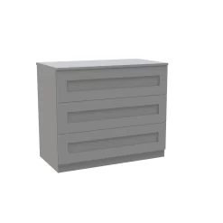 House Beautiful Realm Wide Chest Of Drawers - Grey Shaker (W) 900mm X (H) 756mm