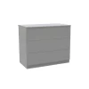 House Beautiful Honest Wide Chest Of Drawers - Gloss Grey Slab (W) 900mm X (H) 756mm