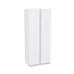 House Beautiful Escape Double Wardrobe, White Carcass - Gloss White Handleless Doors (W) 900mm X (H) 2196mm