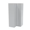 House Beautiful Honest Corner Wardrobe, White Carcass - Gloss White Slab Doors (W) 1053mm X (H) 2196mm