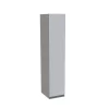 House Beautiful Honest Single Wardrobe, Grey Carcass - Gloss White Slab Door (W) 450mm X (H) 2196mm