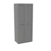 House Beautiful Realm Double Wardrobe, Grey Carcass - Grey Shaker Doors (W) 900mm X (H) 2196mm