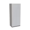 House Beautiful Honest Double Wardrobe, Grey Carcass - Gloss White Slab Doors (W) 900mm X (H) 2196mm