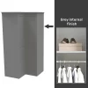 House Beautiful Realm Fitted Look Corner Wardrobe, Grey Carcass - Grey Shaker Doors (W) 1103mm X (H) 2256mm