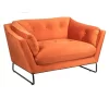 The Snuggler Button Chair - Burnt Orange