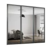Shaker 3 Door Sliding Wardrobe Kit Mirror With Graphite Frame (W)1680 X (H)2260mm